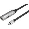 PremiumCord USB-C opakovací a predlžovací kábel samec - samica, 5Gbps, hliník 10 m