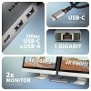 AXAGON HMC-7HX2, rozbočovač USB 5Gbps, 2x USB-A, USB-C, 2x HDMI 4k/60Hz, RJ-45 GLAN, PD 100W, 15cm kábel