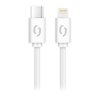 Dátový kábel ALIGATOR POWER 30W, USB-C/Lightning 3A, 2,5 m biely