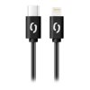 Dátový kábel ALIGATOR POWER 30W, USB-C/Lightning 3A, 0,5 m čierny