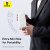 Powerbank Baseus Bipow 2 10000mAh 20W s káblom USB-C biela