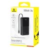 Powerbank Baseus Bipow 2 10000mAh 20W s káblom USB-C čierna