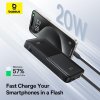 Powerbank Baseus Bipow 2 10000mAh 20W s káblom USB-C čierna