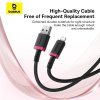 Baseus Dura USB/Lightning Fast Charging Cable 1m 2,4A červený a čierny