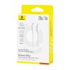 Rýchlonabíjací kábel Baseus Silky USB-C/Lightning 1m 20W biely