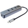 Adaptér PremiumCord USB-C na gigabitový 10/100/1000Mbps + 3x konektor USB3.2