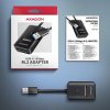 AXAGON ADM2-AM USB-A 10Gb/s - adaptér M.2 NVMe a SATA SSD, kábel USB-A 10 cm