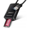 AXAGON ADM2-AM USB-A 10Gb/s - adaptér M.2 NVMe a SATA SSD, kábel USB-A 10 cm