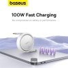 Baseus Free2Draw USB-C/USB-C 1m 100W biely