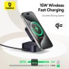 Baseus PicoGo Series Qi2 67W kompatibilná s MagSafe bezdrôtová nabíjačka 2 v 1 čierna