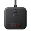 Nabíjacia stanica Baseus PowerCombo Cube 30W 3x zásuvka, 2xUSB, 2xUSB-C čierna