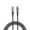 Verbatim USB-C->C Synchronizačný a nabíjací kábel s indikátorom napájania 100 W čierny