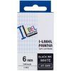 Páska PRINTLINE kompatibilná s Casio, XR-6WE1, 6 mm, 8 m, čierna tlač/biele pozadie