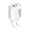 Aligator PD 20W rýchlonabíjačka USB-C + USB, biela