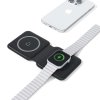 Skladacia bezdrôtová nabíjačka Spello 2v1 (MagSafe) - čierna
