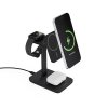 Magnetický nabíjací stojan Spello 3v1 (MagSafe) - čierny