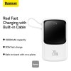 Powerbank Baseus Qpow Pro 10000mAh, 20W, s káblom Lightning, biela