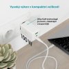 Rýchla nabíjačka Epico UltraBoost GaN 100W Power EA100 + 1,2 m kábel USB-C - biela