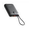SWISSTEN POWER BANK VOLTBOX 35W 20000 mAh S INTEGROVANÝM USB-C A SVETELNÝMI KÁBLAMI ČIERNA