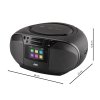 JVC RD-E664B-DAB, čierna