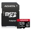 ADATA 128GB MicroSDXC UHS-I U3 V30S HIGH + adaptér