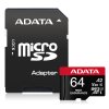 ADATA 64GB MicroSDXC UHS-I U3 V30S HIGH + adaptér