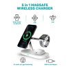 CONNECT IT MultiCharge 5 v 1 MagSafe Wireless Fast Charge Bezdrôtová nabíjačka, BIELA