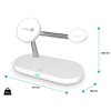 CONNECT IT MultiCharge 5 v 1 MagSafe Wireless Fast Charge Bezdrôtová nabíjačka, BIELA