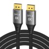 Pripojovací kábel PremiumCord DisplayPort 1.4 32,4 Gbit/s, rozlíšenie 8K, kovové a pozlátené konektory, 0,5 m