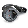 gembird cablexpert adapter c14 m schuko f 15 cm ien283523