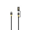 Taktický kábel Stinger USB-C/USB-C 1,5 m čierny