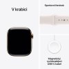 Apple Watch Series 11 GPS + Cellular 46mm zlaté titánové puzdro so svetloružovým športovým remienkom - M/L