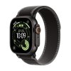 Apple Watch Ultra 3 GPS + Cellular 49 mm čierne titánové puzdro s čiernou/uhľovou slučkou Trail Loop - S/M