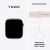 Hliníkové puzdro Apple Watch Series 11 GPS 46 mm Rose Gold so športovým remienkom Light Blush - M/L