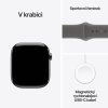 Apple Watch Series 11 GPS + Cellular 42mm puzdro z prírodného titánu s kamenným šedým športovým remienkom - S/M