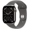 Apple Watch Series 11 GPS + Cellular 42mm puzdro z prírodného titánu s kamenným športovým remienkom - M/L