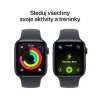 Apple Watch SE 3 GPS 40 mm polnočné hliníkové puzdro s polnočným športovým remienkom - S/M