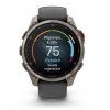 Garmin fenix® 8 Pro - 47 mm, AMOLED Saphire,titán so silikónovým remienkom Grafitová/čierna