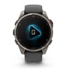 Garmin fenix® 8 Pro - 47 mm, AMOLED Saphire,titán so silikónovým remienkom Grafitová/čierna