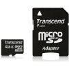 Transcend microSDHC 4GB Class4 + adaptér TS4GUSDHC4