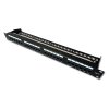 DATACOM Patch panel 19" UTP 24 portov CAT6 DUAL 1U BK (4x6p) VL
