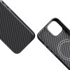 Epico Mag+ Hybrid Carbon Case - kompatibilný s MagSafe pre iPhone 15 Plus - čierny