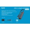 Rapoo UCA-1006 Adaptér USB-C na gigabitovú sieť LAN