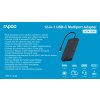 Rapoo UCM-2006 12-in-1 multiportový adaptér USB-C