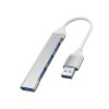 Rozbočovač PremiumCord USB3.2A na USB3.2 A + 3x USB2.0 A, SuperSpeed 5Gbps, hliníkové puzdro