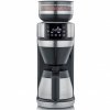 Kávovar Severin, KA 4853, FILKA, automatický, filtrační, 5v1, integrovaný kónický mlýnek, termokonvice, Led touch displej, časovač