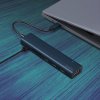 Spello USB-C Hub Slim 7v1 | 100W USB-C PD, 3× USB-A, HDMI, slot na SD/TF kartu | temně inkoustová | všechny porty v jednom