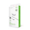 Nabíjačka do auta FIXED s výstupom USB-C a káblom USB-C/USB-C, podpora PD, 1 meter, 18 W, biela