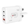 SKROSS Nabíjací adaptér USB A+C Nabíjačka 65W GaN UK, Power Delivery, typ G