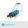 Gardena 14621-55 Kosačka PowerMax 32/36V P4A